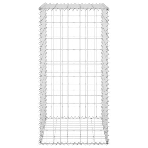 Ściana gabionowa z pokrywami, galwanizowana stal, 60x50x100 cm