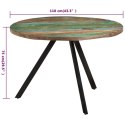 Stół jadalniany, 110x75 cm, lite drewno z odzysku