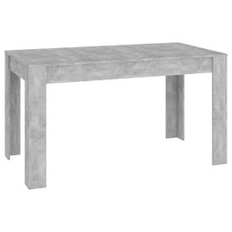 Stół jadalniany, szarość betonu, 140x74,5x76 cm