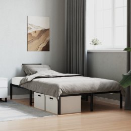 Metalowa rama łóżka, czarna, 120x200 cm