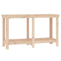 Stół roboczy, 140x50x80 cm, lite drewno sosnowe