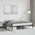 Metalowa rama łóżka, czarna, 183x213 cm