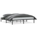 Metalowa rama łóżka, czarna, 183x213 cm