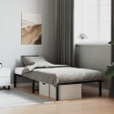 Metalowa rama łóżka, czarna, 90x200 cm