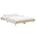 Rama łóżka, dąb sonoma, 135x190 cm, materiał drewnopochodny