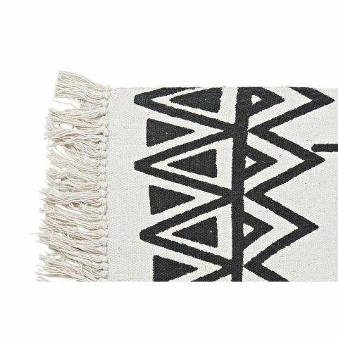 Dywan DKD Home Decor 160 x 250 x 0,7 cm Czarny Poliester Bawełna Biały Ikat Boho