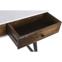 Konsola DKD Home Decor Metal Biały Drewno mango 105 x 35 x 77 cm