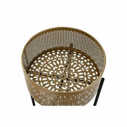 Zestaw garnków DKD Home Decor Czarny Złoty Metal 30 x 30 x 101 cm (2 Sztuk)