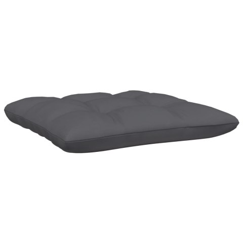 2-osobowa sofa ogrodowa z poduszkami, czarna, drewno sosnowe