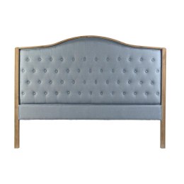 Zagłówek do łóżka DKD Home Decor Niebieski Drewno Drewno kauczukowe 180 x 8 x 135 cm