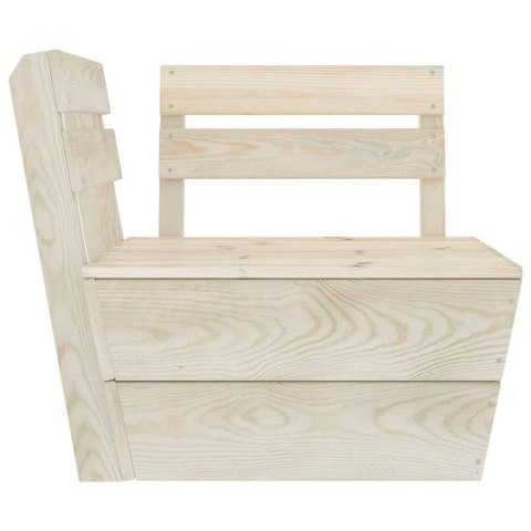 6-cz. zestaw wypoczynkowy z palet do ogrodu, drewno świerkowe