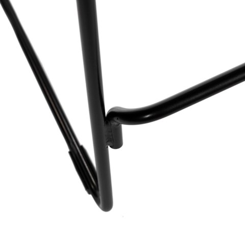 Krzesło barowe Dill High czarne z czarną