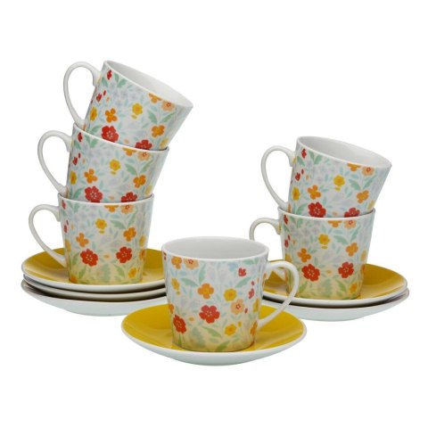 Zestaw filiżanek do kawy Versa Flandes 6 Sztuk Porcelana