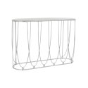 Konsola DKD Home Decor Srebrzysty Metal Biały Marmur 115 x 35 x 78 cm