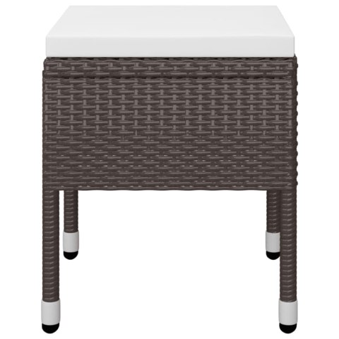 5-częściowy zestaw mebli ogrodowych, brązowy