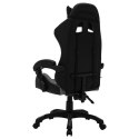 Fotel dla gracza z RGB LED, szaro-czarny, sztuczna skóra