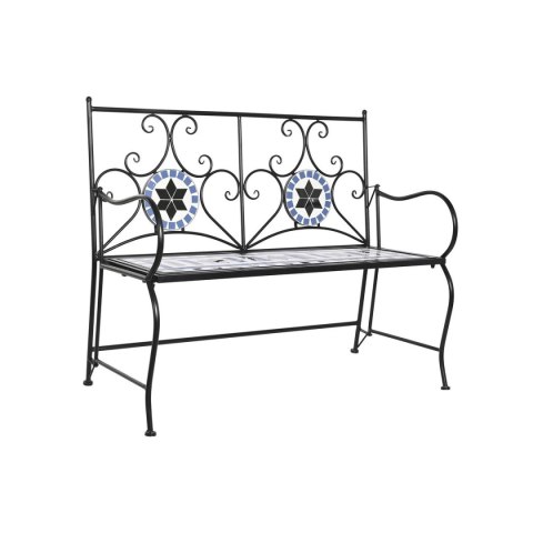 Ława DKD Home Decor Ceramika Mozaika Czarny Metal Wielokolorowy (111 x 54 x 88 cm)