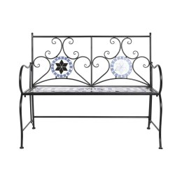 Ława DKD Home Decor Ceramika Mozaika Czarny Metal Wielokolorowy (111 x 54 x 88 cm)