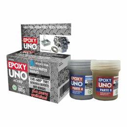 Two component epoxy adhesive Fusion Epoxy Black Label Unoa98 Uniwersalny Ciemny szary 100 g