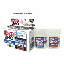 Two component epoxy adhesive Fusion Epoxy Black Label Unoc40 Uniwersalny Bezbarwny 50 g