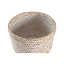 Doniczka DKD Home Decor 31 x 31 x 52 cm Naturalny Biały Bambus Wytrawianie