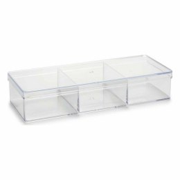 Organizer Przezroczysty Plastikowy 20 x 3,5 x 7 cm (12 Sztuk)