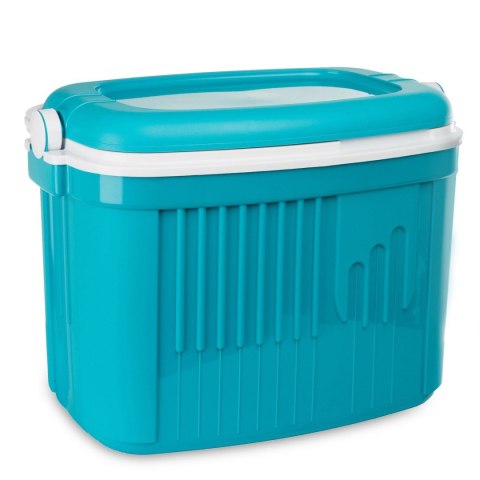 Lodówka turystyczna 42L KAMAI ICEBERG na wkłady mrożące, turkusowa z białą rączką Lodówka turystyczna 42L KAMAI ICEBERG na wkłady mrożące, turkusowa z białą rączką