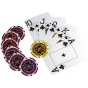 Zestaw do pokera 300 szt żetonów BLACK EDITION 1 - 1000