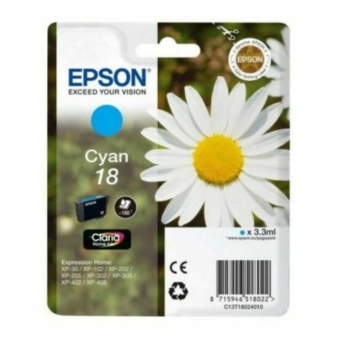 Oryginalny Wkład Atramentowy Epson C13T18024012 Turkusowy