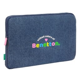 Pokrowiec na Laptopa Benetton Denim Niebieski 15,6'' 39,5 x 27,5 x 3,5 cm
