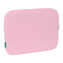 Pokrowiec na Laptopa Benetton Pink Różowy 15,6'' 39,5 x 27,5 x 3,5 cm