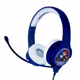 Słuchawki z Mikrofonem OTL Technologies MARIO KART Niebieski Niebieski/Biały