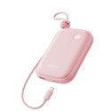 Powerbank Cutie Series 22.5W 20000mAh ze stojakiem USB-A USB-C iPhone różowy