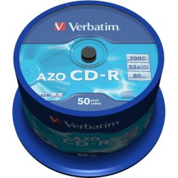 CD-R Verbatim AZO Crystal 50 Sztuk 700 MB 52x