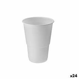 Zestaw szklanek wielokrotnego użytku Algon Plastikowy Biały 15 Części 330 ml (24 Sztuk)