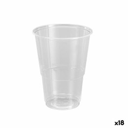 Zestaw szklanek wielokrotnego użytku Algon Plastikowy Przezroczysty 12 Części 500 ml (18 Sztuk)