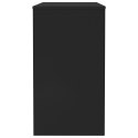 Biurko, czarne, 90x40x72 cm, materiał drewnopochodny