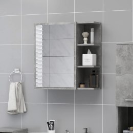 Szafka łazienkowa z lustrem, szarość betonu, 62,5x20,5x64 cm