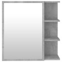 Szafka łazienkowa z lustrem, szarość betonu, 62,5x20,5x64 cm