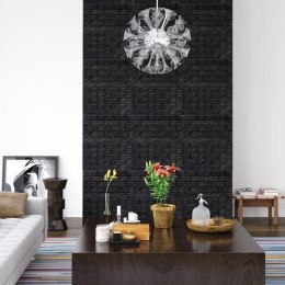 Panele 3D z imitacją cegły, samoprzylepne, 40 szt., czarne