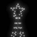 Choinka z lampek, z kołkami, 220 zimnych białych LED, 180 cm