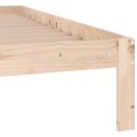 Rama łóżka z litego drewna sosnowego, 140 x 190 cm