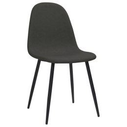 Krzesła stołowe, 4 szt., 45x53,5x83 cm, czarne, ekoskóra