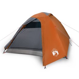 Namiot, 2-os., szaro-pomarańczowy, 264x210x125 cm, tafta 185T