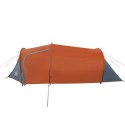 Namiot, 3-os., szaro-pomarańczowy, 370x185x116 cm, tafta 185T