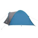 Namiot kempingowy, 4-os., niebieski, 300x250x132 cm, tafta 185T