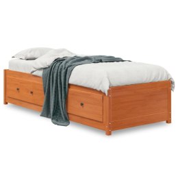 Łóżko dzienne, woskowy brąz, 90x190 cm, lite drewno sosnowe