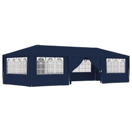 Namiot imprezowy ze ściankami, 4x9 m, niebieski, 90 g/m²