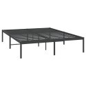 Metalowa rama łóżka, czarna, 150x200 cm