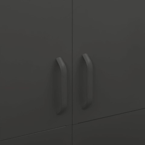 Szafa, antracytowa, 90x50x180 cm, stalowa